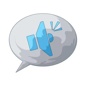 Loud chat bubble illustration Stock Illustration