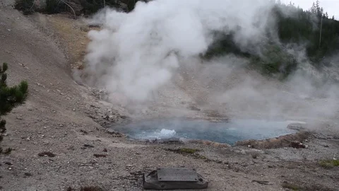 Loud Geyser Stock Footage 87227506