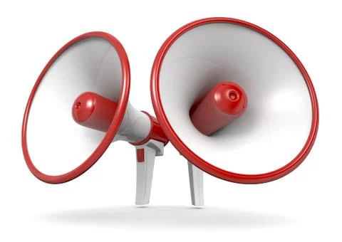 Loud hailer Stock Illustration