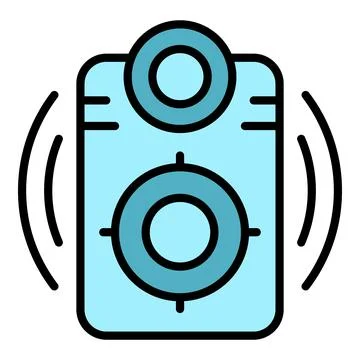 Loud speaker icon vector flat Stock Illustration