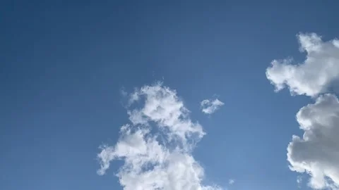 Louds with blue sky background 4k video Stock Footage 289000718