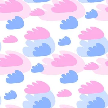 Louds seamless pattern. design baby vector illustration Stock Illustration