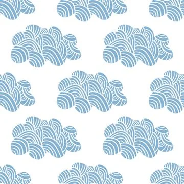 Louds seamless pattern. design baby vector illustration Illustrazione stock