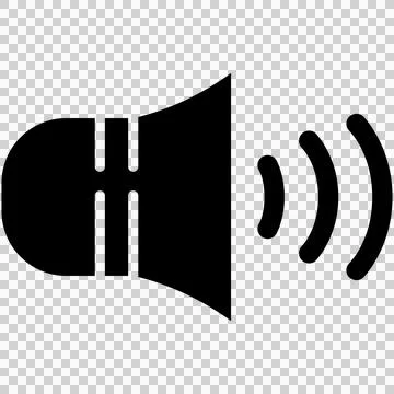 Loudspeaker audio symbol Stock Illustration