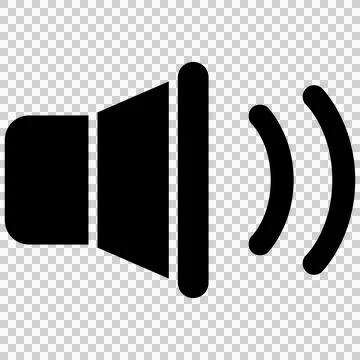 Loudspeaker audio symbol Stock Illustration