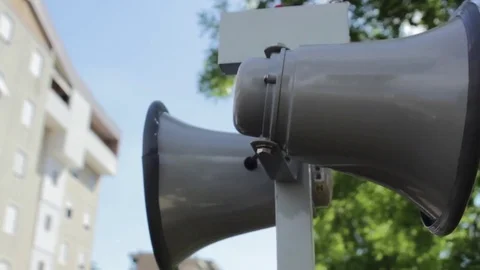 Loudspeaker close up Stock Footage 75061219