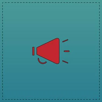 Loudspeaker computer symbol Stock Illustration