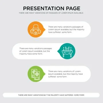 Loudspeaker, Dinner, Clown presentation Stock Illustration