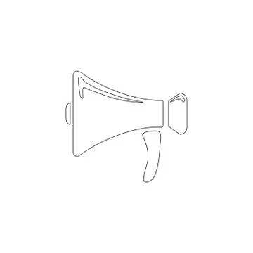 Loudspeaker. flat vector icon Stock Illustration