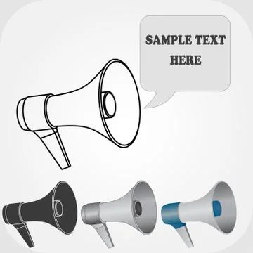 Loudspeaker icon Stock Illustration