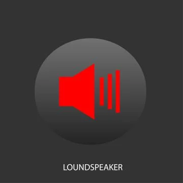 Loudspeaker icon Stock Illustration