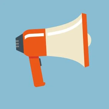 Loudspeaker or megaphone vector icon Stock Illustration