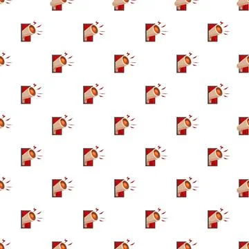 Loudspeaker pattern creating a repeating promotion background Stock Illustration