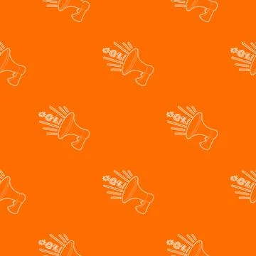 Loudspeaker pattern vector orange イラスト素材