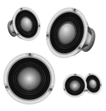 LoudSpeaker professional power speaker vector design. Stock Illustration