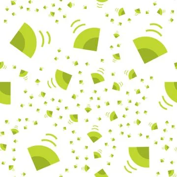 Loudspeaker seamless pattern Stock Illustration
