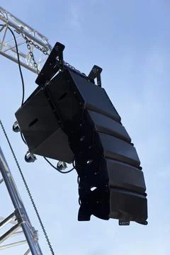 Loudspeaker on a stage Stock Photos