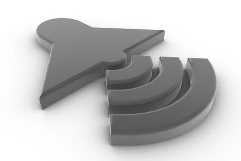 Loudspeaker symbol Stock Illustration