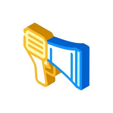 Loudspeaker tool isometric icon vector illustration 스톡 일러스트