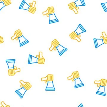 Loudspeaker tool vector seamless pattern イラスト素材