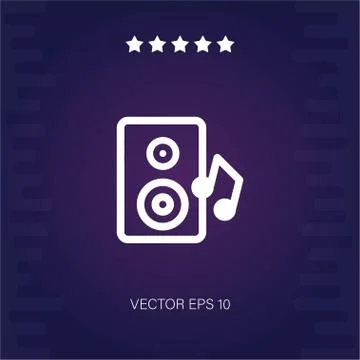 Loudspeaker vector icon Stock Illustration