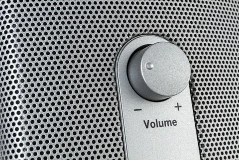 Loudspeaker with volume control Stock Photos