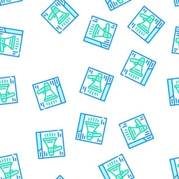 Loudspeaker on web site vector seamless pattern 스톡 일러스트
