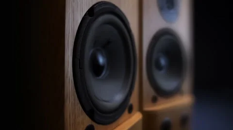 Loudspeaker's driver beats Stock Footage 40634994