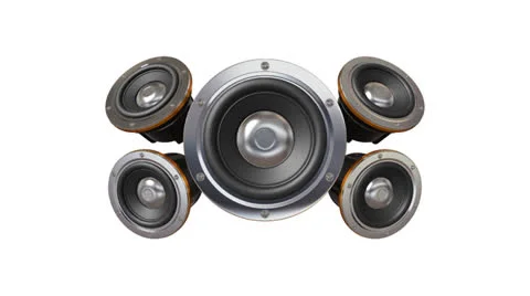 Loudspeakers Video stock 24737480