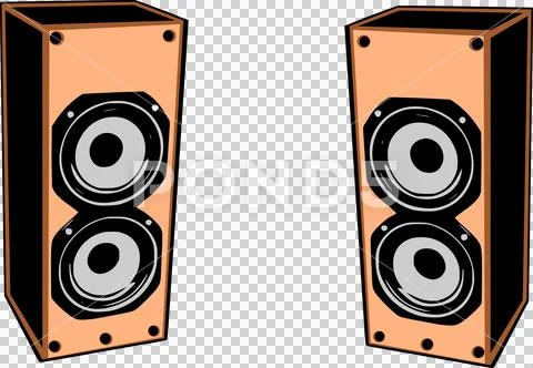 Loudspeakers Stock Illustration
