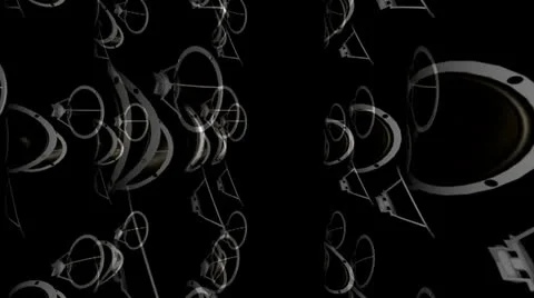 Loudspeakers Motion Mapping Stockbeeldmateriaal 24728349