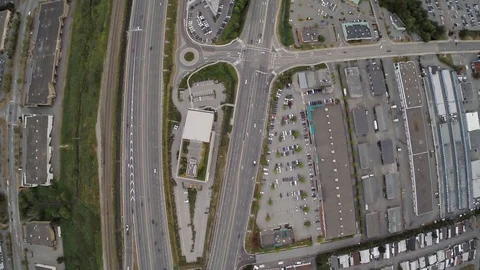 Lougheed and Highway One Coquitlam BC Stock Footage 128826353
