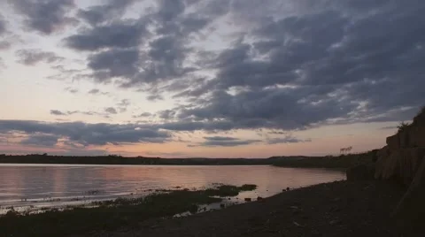 Loughor Estuary Timelapse Stock Footage 65062122