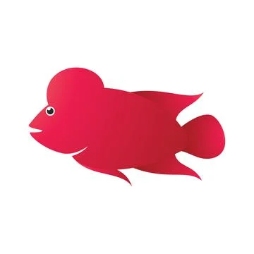 Louhan fish illustration 스톡 일러스트
