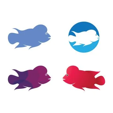 Louhan fish illustration 스톡 일러스트