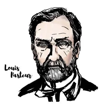 Louis Pasteur Stock Illustration
