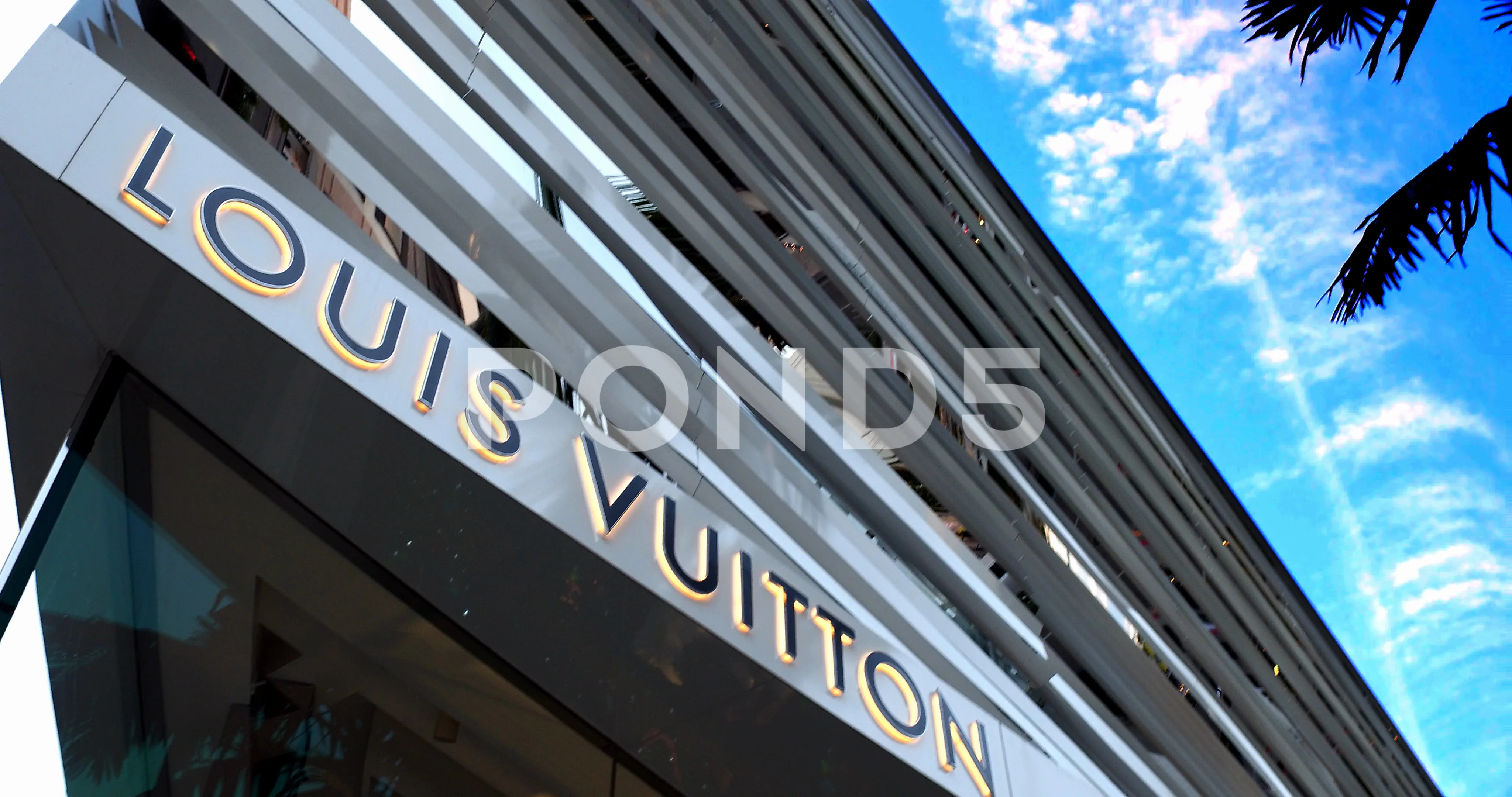 Louis Vuitton on Rodeo Drive in Beverly Hills. Photo by, George