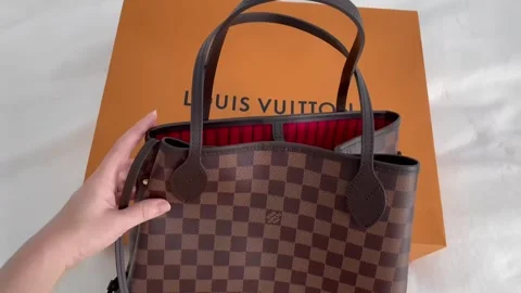 Louis Vuitton Neverfull MM tote bag in Stock Video Pond5