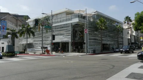 Louis Vuitton Rodeo Drive Stock Footage 220105726