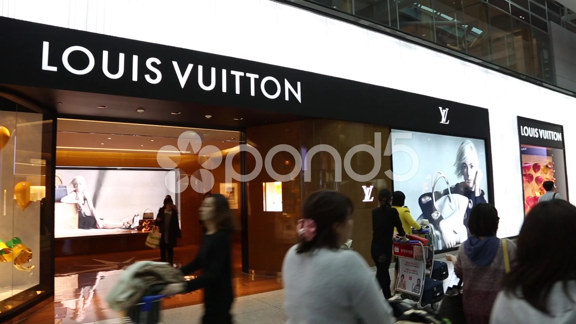 SINGAPORE - CIRCA NOVEMBER, 2015: interior shot of Louis Vuitton