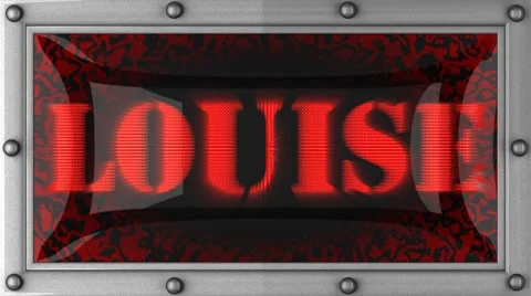 Louise on led 動画素材 8751489