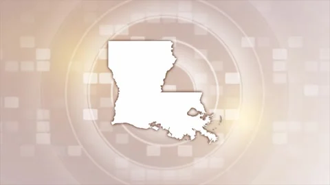Louisiana Animated Map Stock Footage 275817456