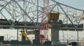 Louisville Downtown Bridge Construction 1 HD Footage