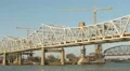 Louisville Downtown Bridge Construction and Existing Bridges 2 HD Footage