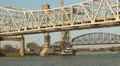 Louisville Downtown Bridge Construction and Existing Bridges 5 HD Footage