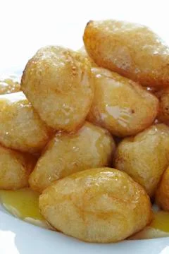 Loukoumades; Close Up Stock-Fotos