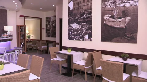 A lounge bar of a Hotel Stock Footage 61751054