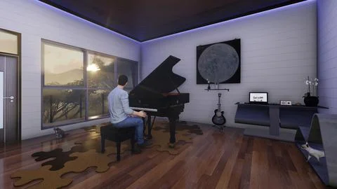 The lounge Illustrazione stock