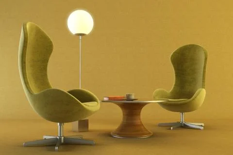 Lounge room Stock Illustration