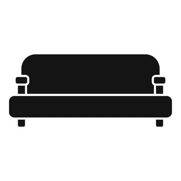 Lounge sofa icon simple vector. Room furniture Stock Illustration